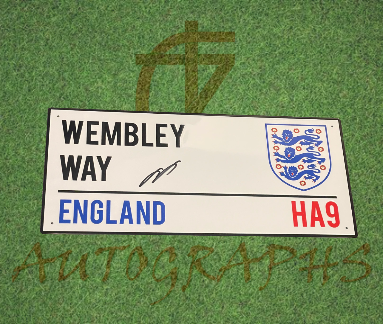 John Terry Signed England Football Wembley Way Street Sign