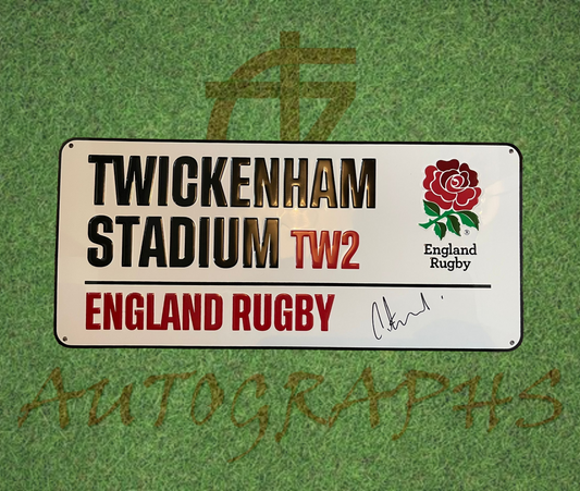 George Ford Signed England Rugby Twickenham Street Sign