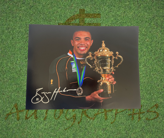 Bryan Habana Signed South Africa Rugby World Cup 16x12 photo