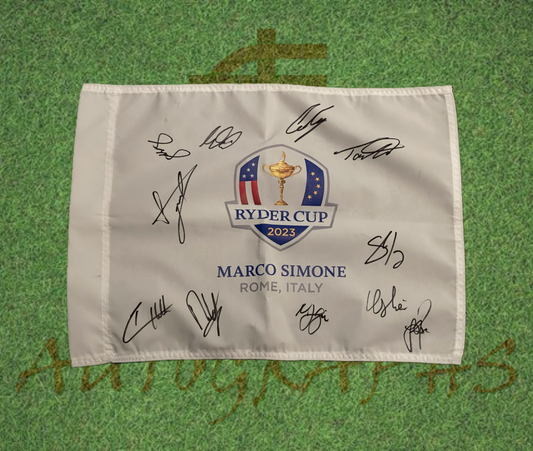 2023 Ryder Cup Signed Team Europe Flag