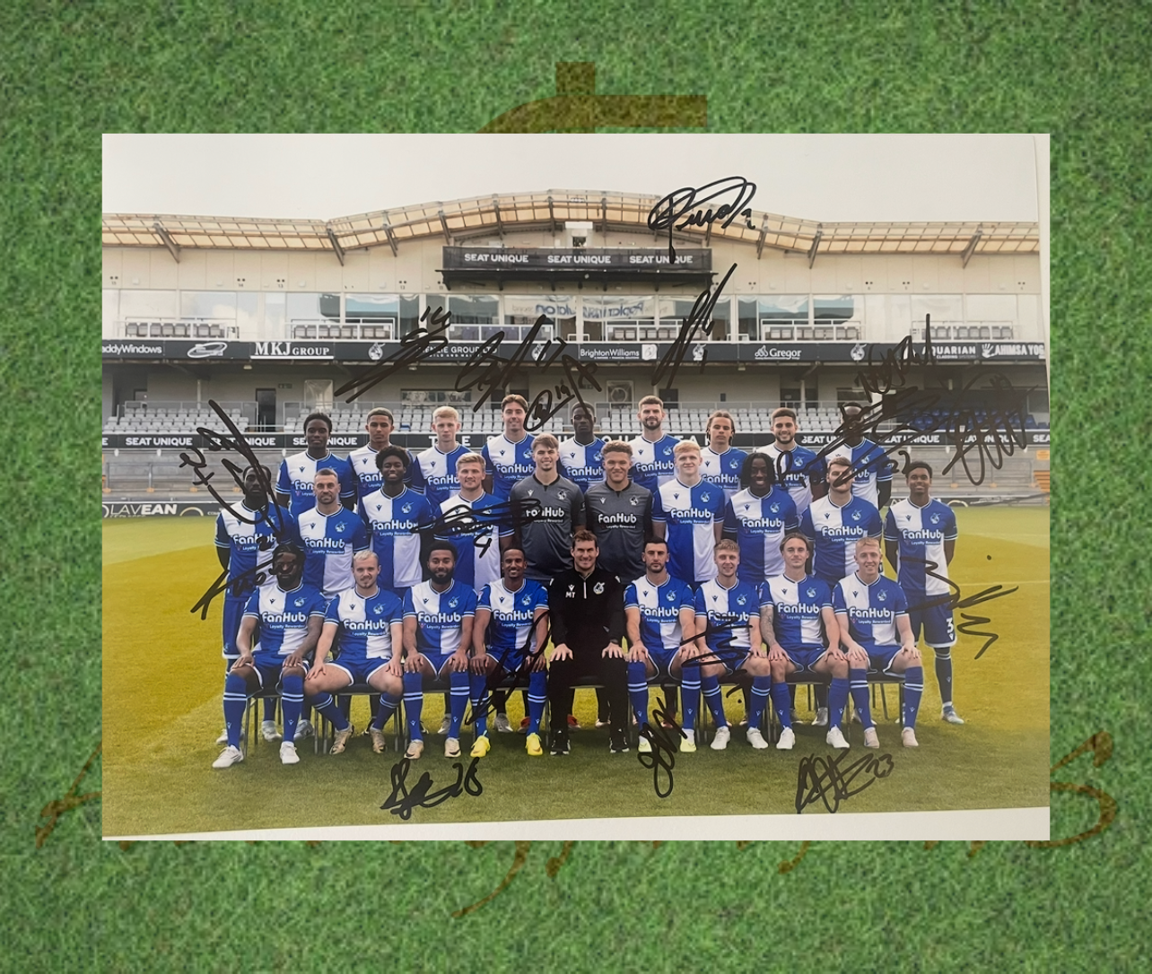 Bristol Rovers Football Club Signed 16x12 2024/25 Team Photo