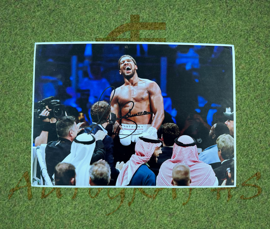 Anthony Joshua Signed Boxing Photo