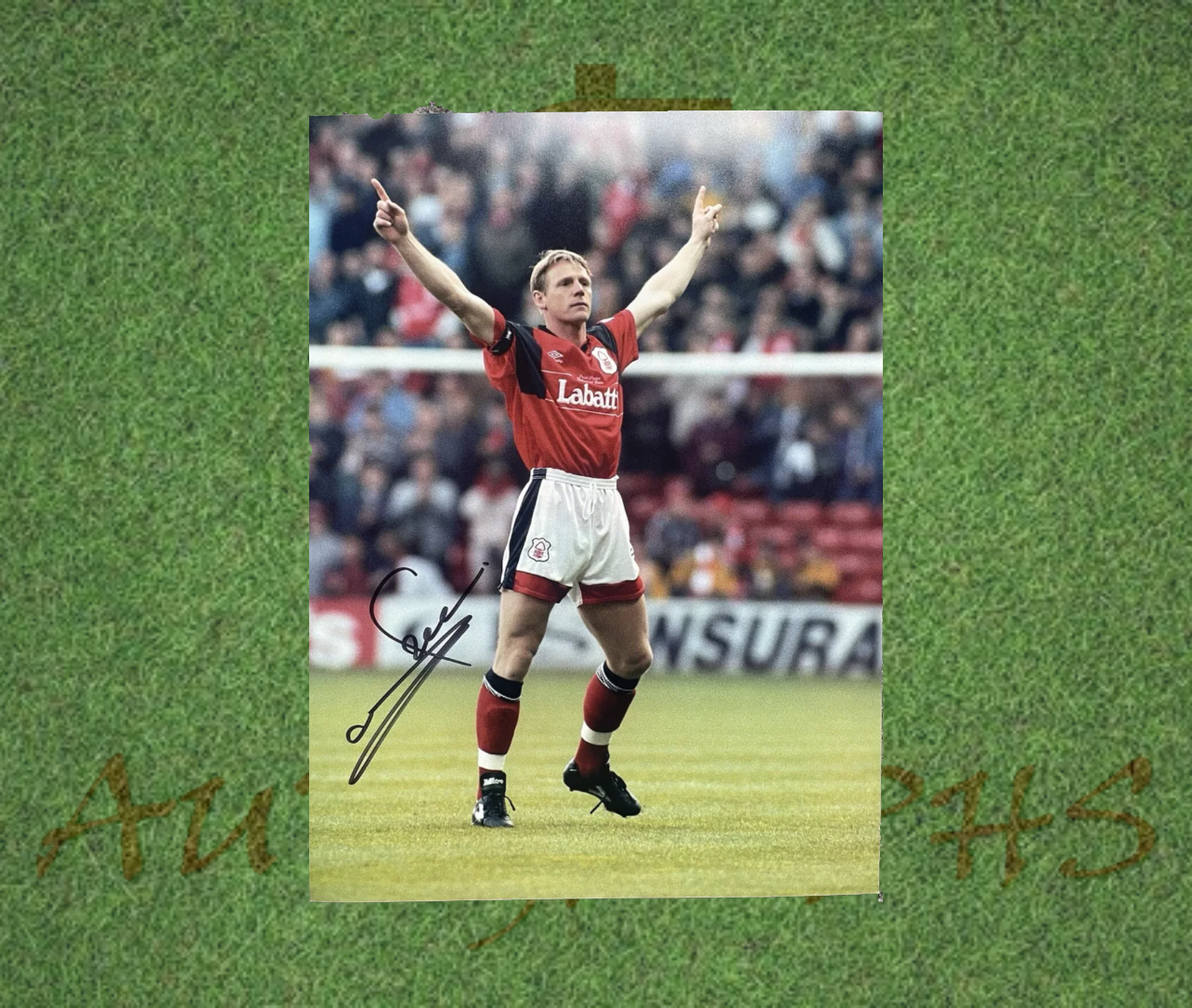 Stuart Pearce Signed 16x12 Nottingham Forest Football Club Photo