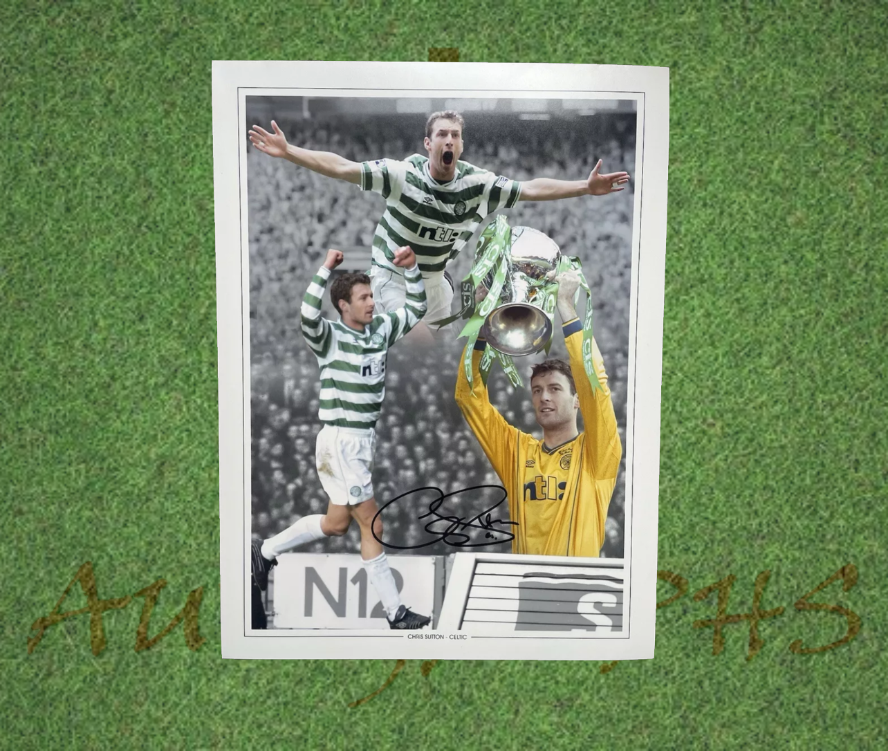 Chris Sutton Signed 16x12 Celtic Football Club Photo