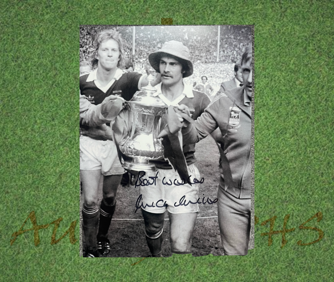 Mick Mills Signed 16x12 Ipswich Town Football Club Photo