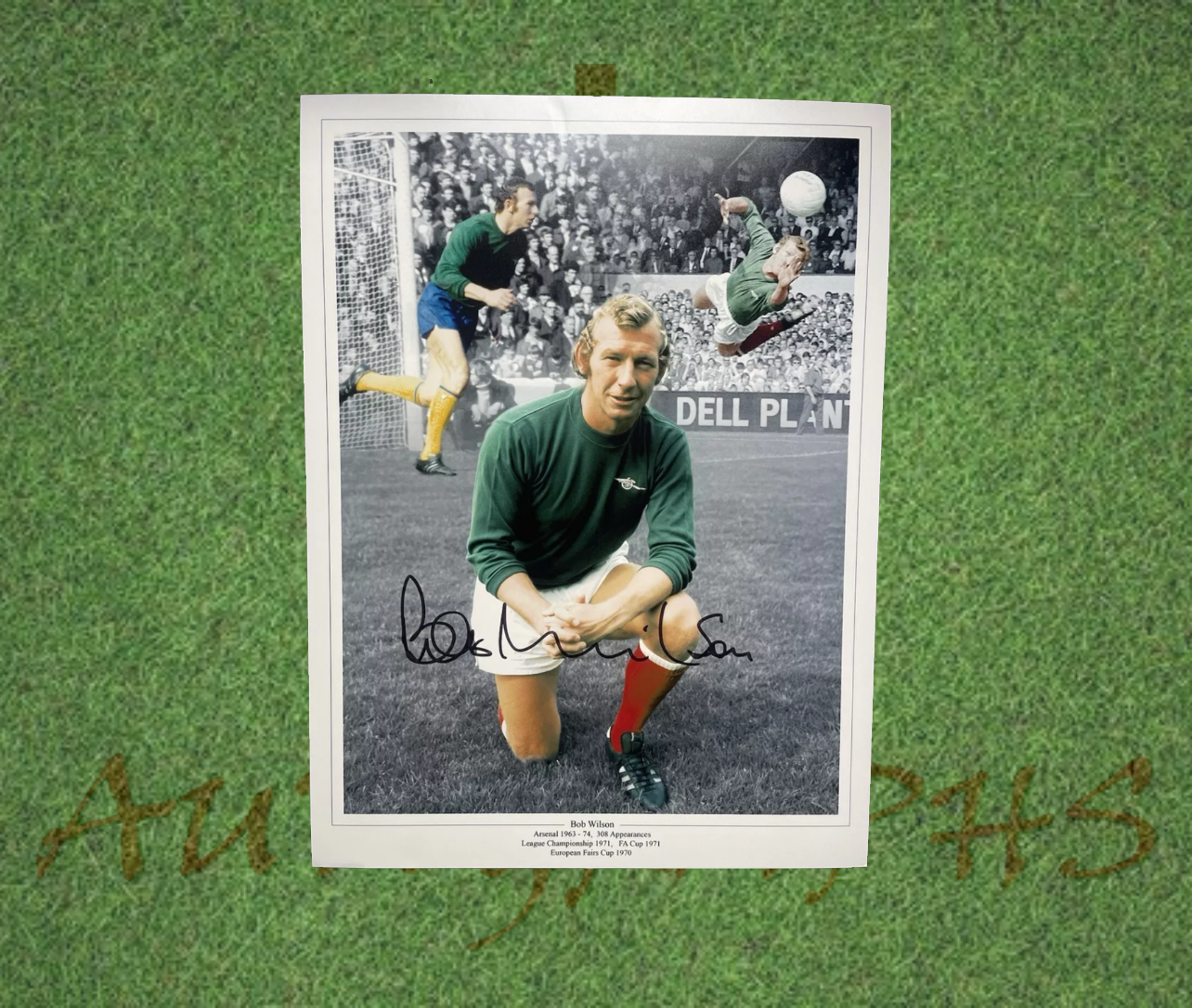 Bob Wilson Signed 16x12 Arsenal Football Club Photo