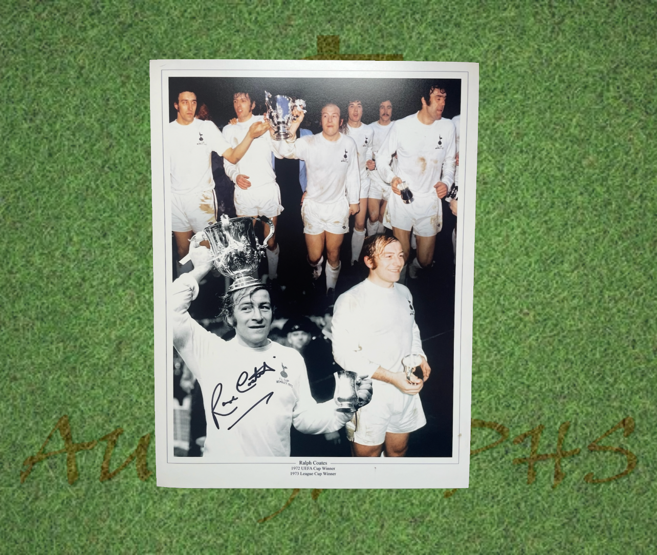 Ralph Coates Signed 16x12 Tottenham Hotspur Football Club Photo