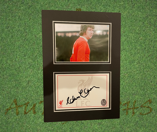 Chris Lawler Signed Liverpool Football Club Presentation Mount Display