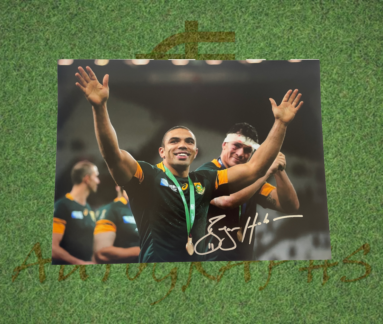 Bryan Habana Signed South Africa Rugby World Cup 16x12 photo