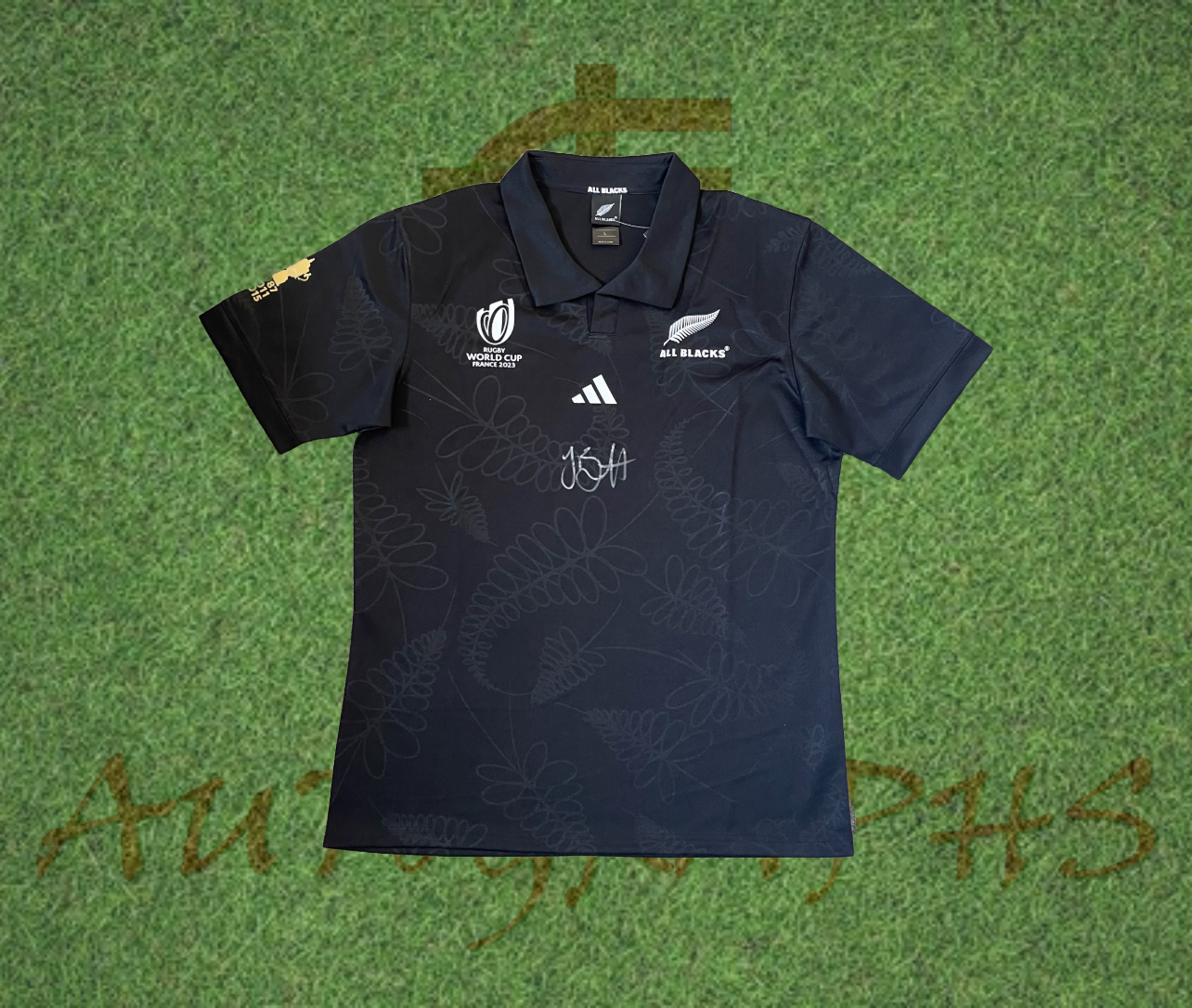 Jordie Barrett Signed New Zealand All Blacks Rugby World Cup 2023 Home Shirt