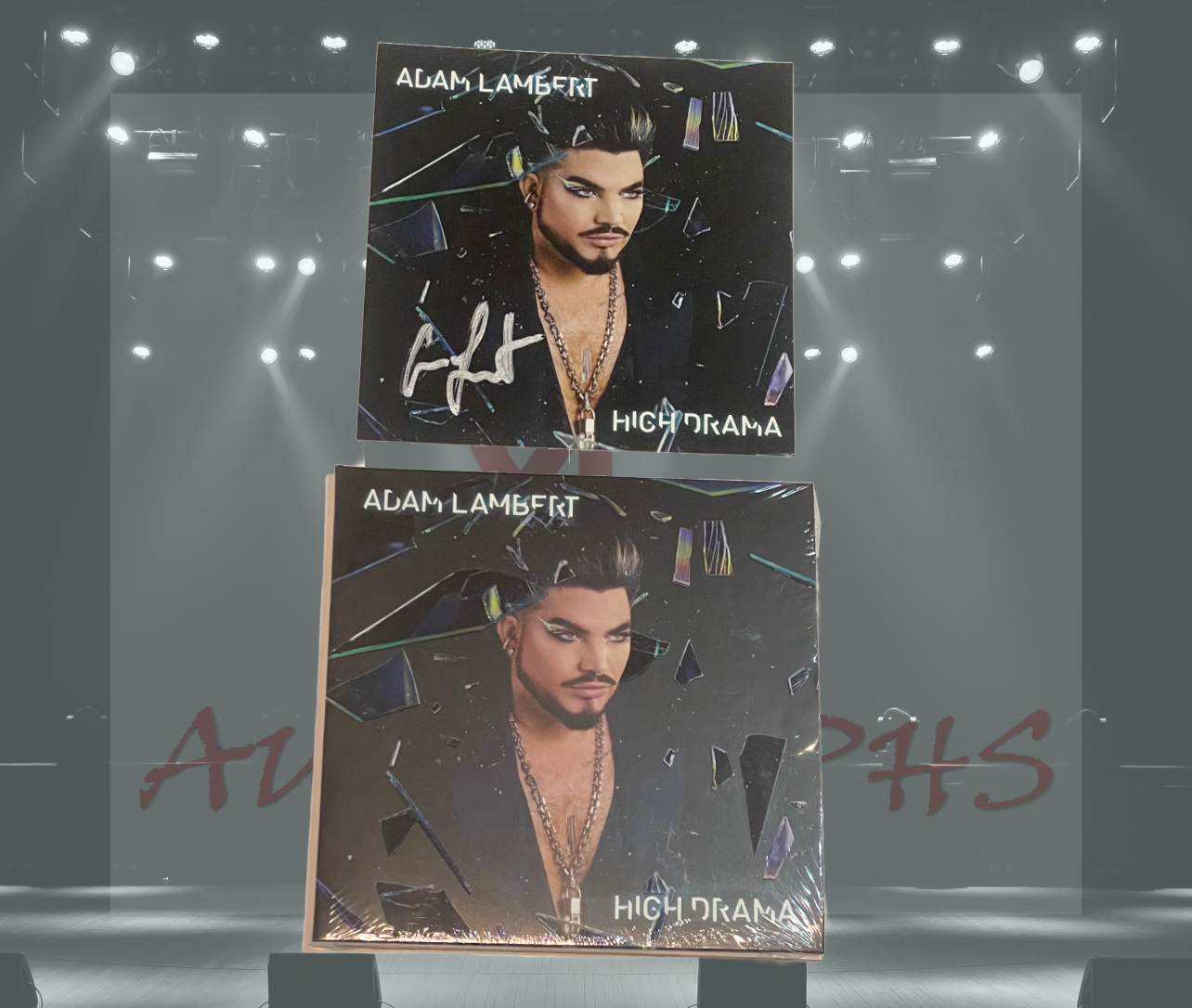 Adam Lambert Signed High Drama CD