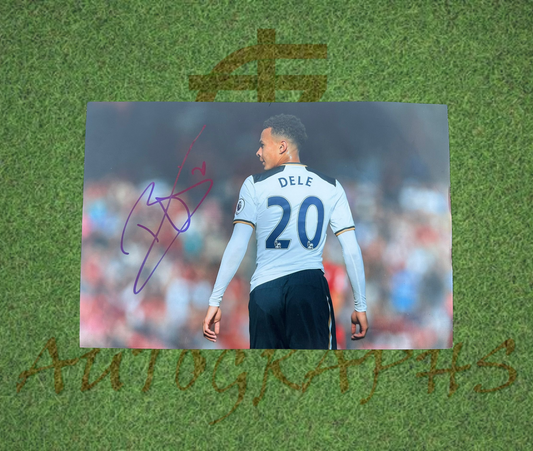 Dele Alli Signed Tottenham Hotspur Football Club Photo