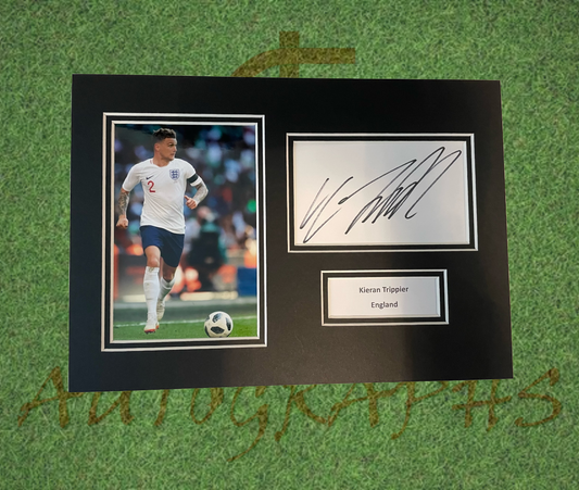 Kieran Trippier Signed England Football Presentation Display Mount