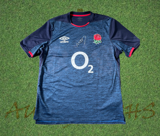 Jonny May Signed England Rugby Away Shirt