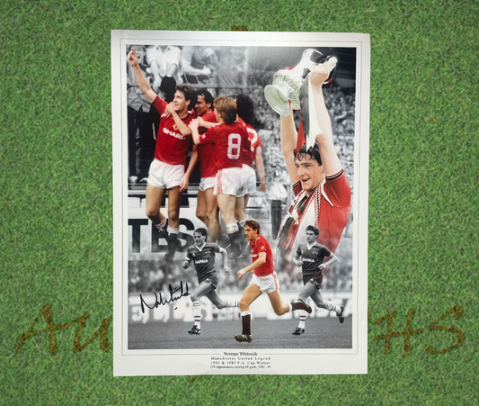 Norman Whiteside Signed 16x12 Manchester United Football Club Photo