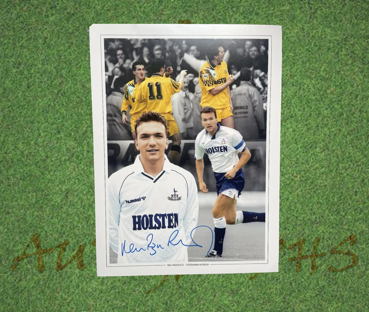 Neil Razor Ruddock Signed 16x12 Tottenham Hotspur Football Club Photo