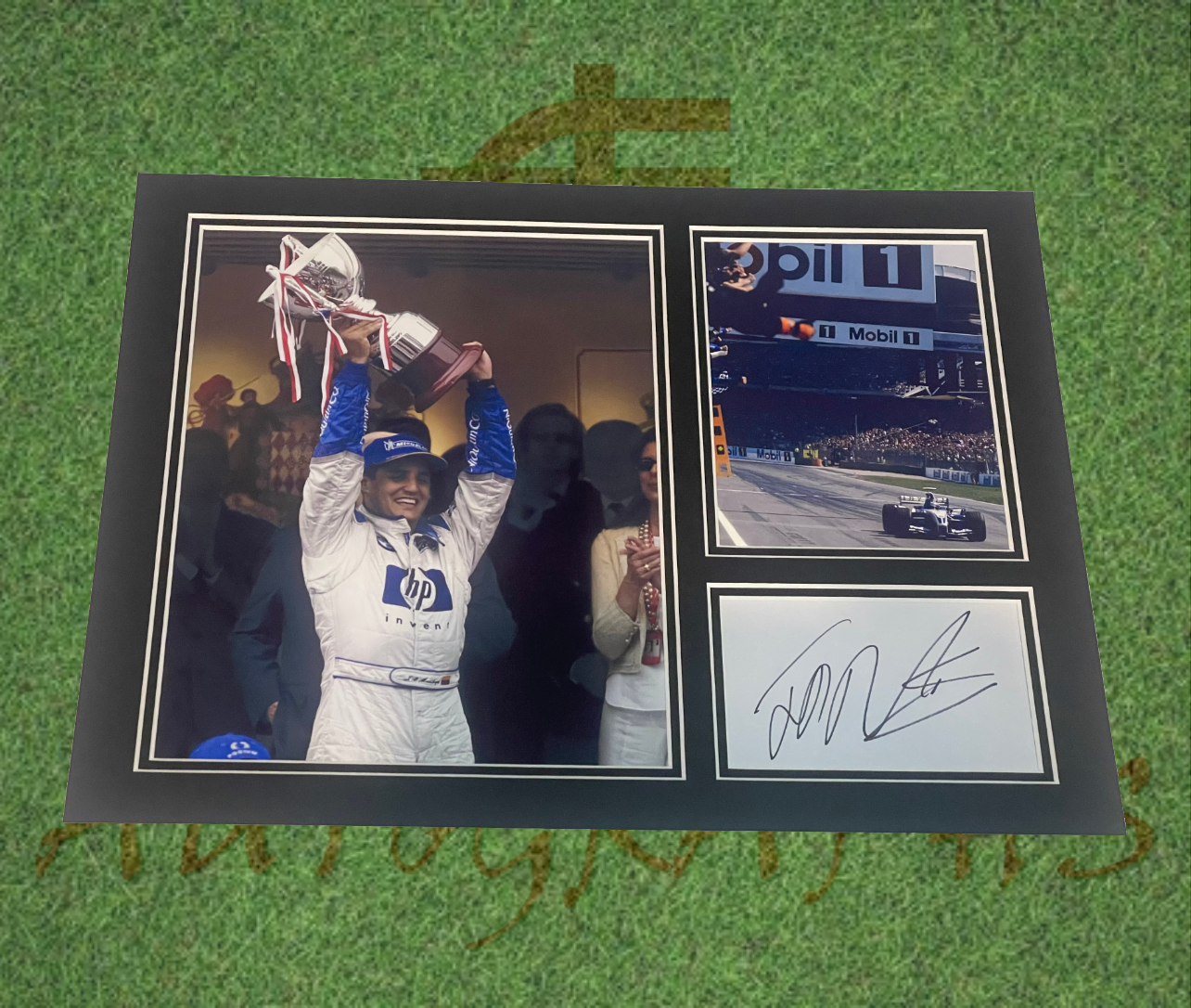 Juan Pablo Montoya Signed Formula One F1 Autograph Display Mount