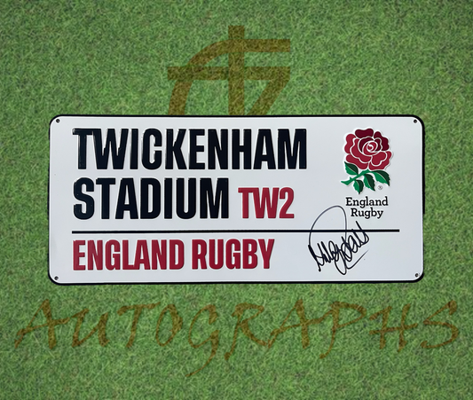 Mike Tindall Signed England Rugby Twickenham Street Sign