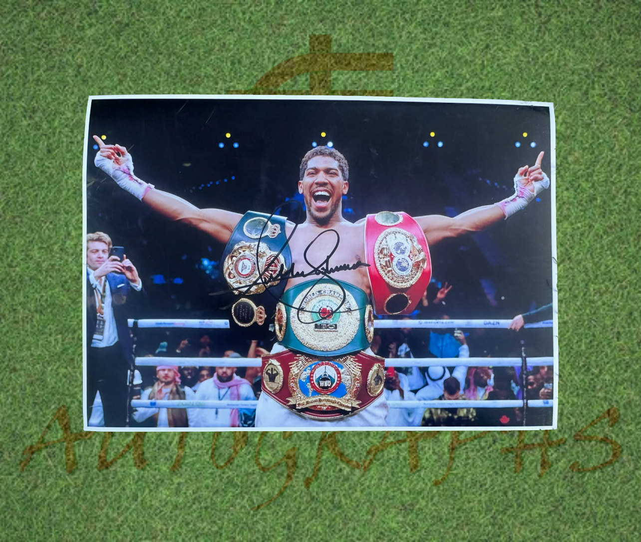 Anthony Joshua Signed Boxing Photo