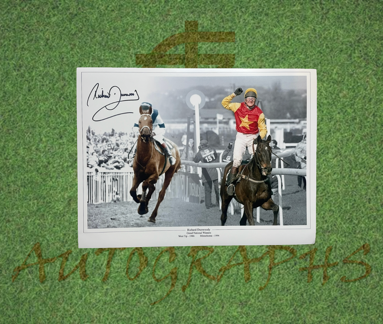 Richard Dunwoody Signed 16x12 Jockey Horse Racing Photo