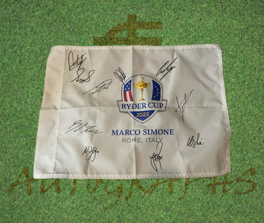 2023 Ryder Cup Signed Team Europe Flag