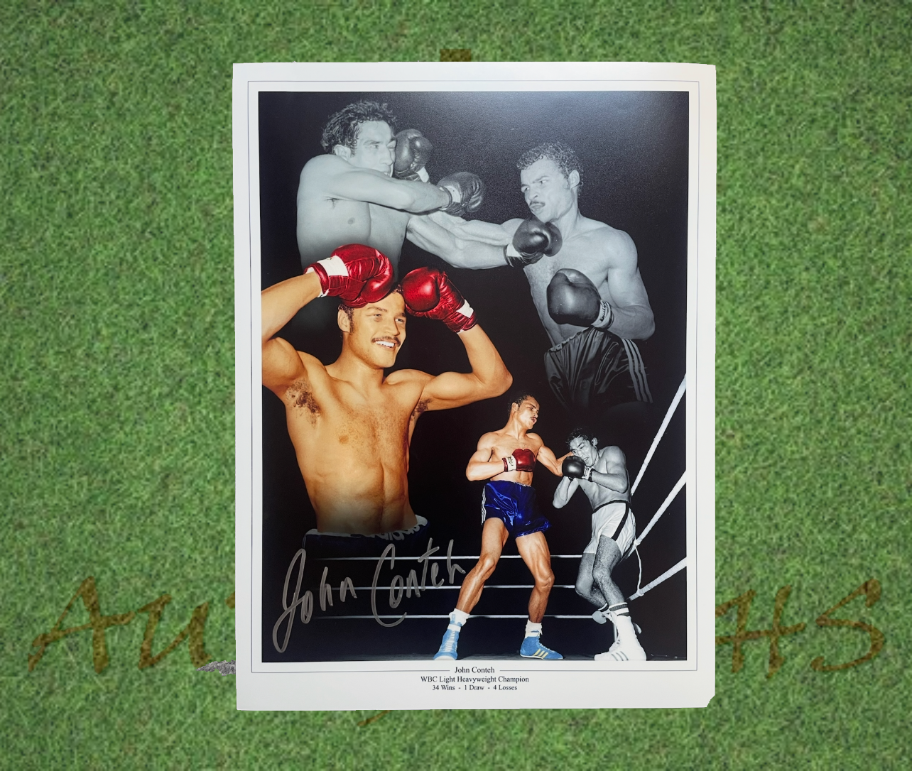 John Conteh Signed Boxing 16x12 Photo