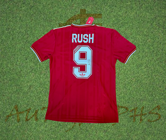 Ian Rush Signed Liverpool Football Club Retro Home 1986/87 Shirt