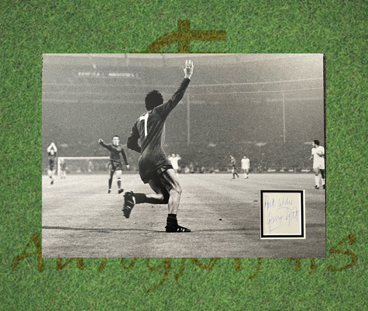 George Best Signed Manchester United Display Photo 1968 European Cup Goal