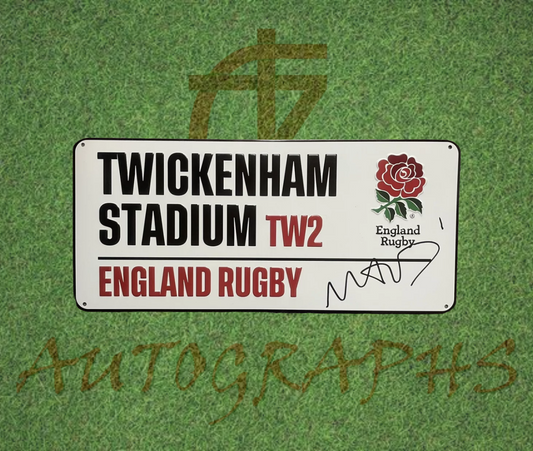 Jonny May Signed England Rugby Twickenham Street Sign