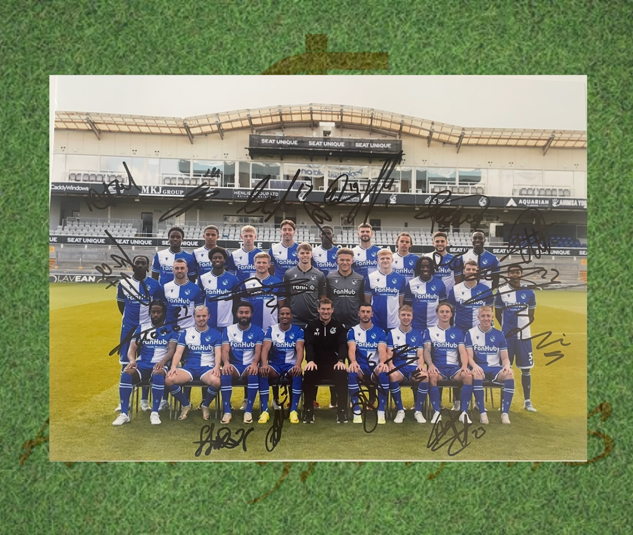 Bristol Rovers Football Club Signed 16x12 2024/25 Team Photo