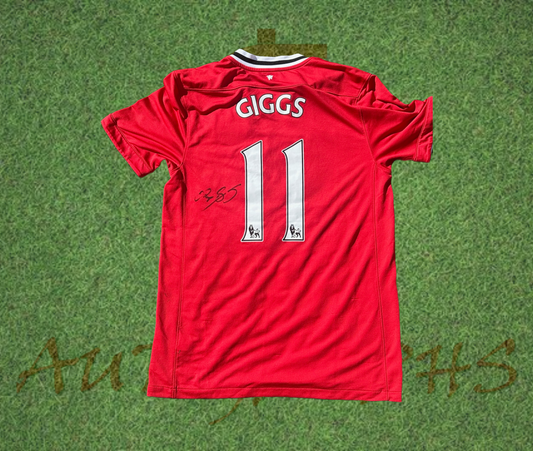 Ryan Giggs Signed Manchester United Football Club 2011/12 Home Shirt