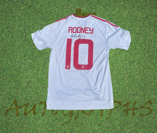 Wayne Rooney Signed Manchester United 2015/16 Away Shirt