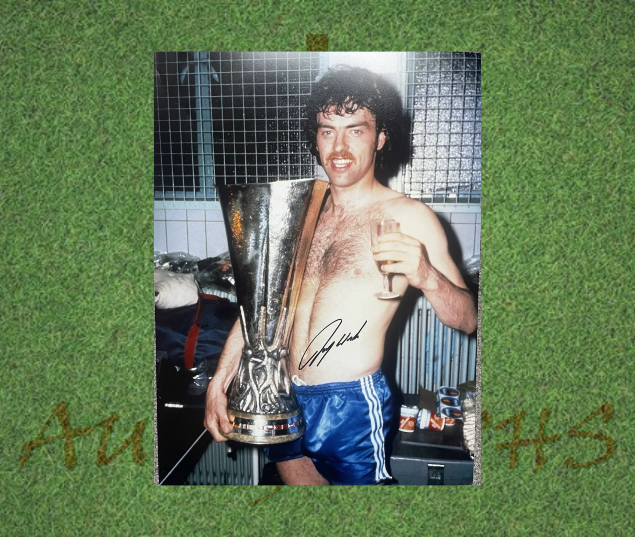 John Wark Signed 16x12 Ipswich Town Football Club Photo