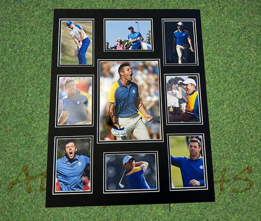 Rory Mcilroy Signed Golf Presentation Display Mount