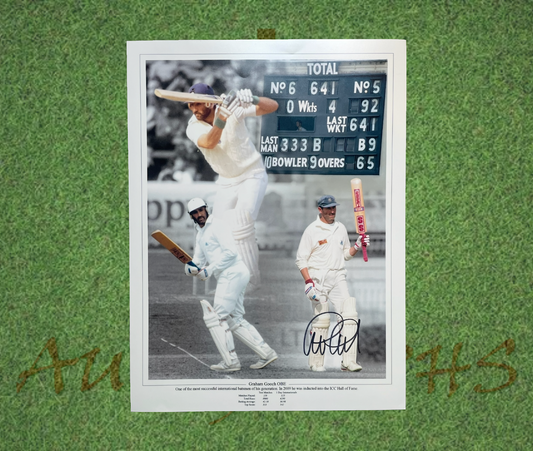 Graham Gooch Signed England Cricket 16x12 Photo