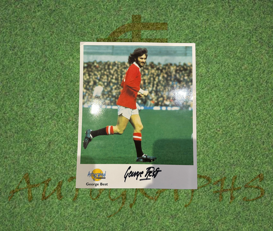 George Best Signed Manchester United Westminster Collection Photo Card