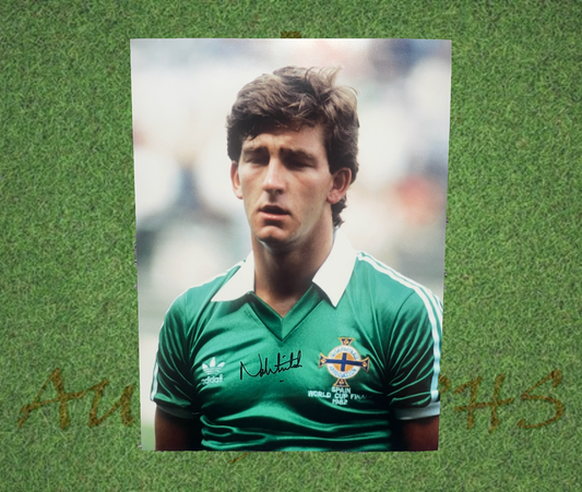 Norman Whiteside Signed 16x12 Northern Ireland Football Photo