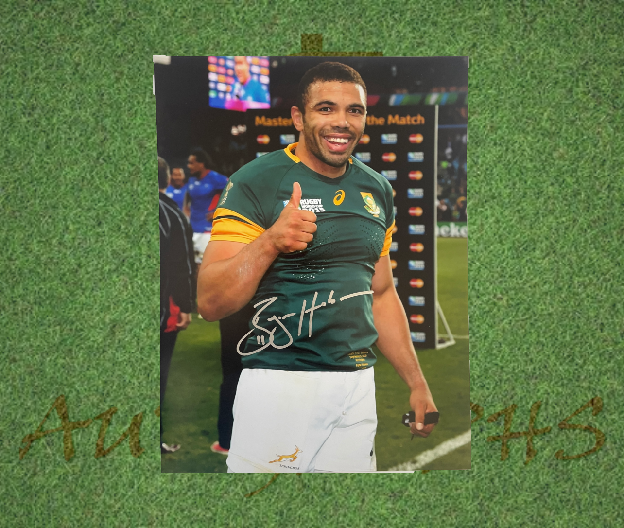 Bryan Habana Signed South Africa Rugby World Cup 16x12 photo