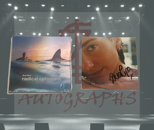 Dua Lipa Signed Radical Optimism CD album and Art card