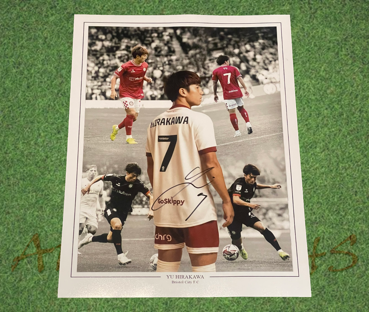 Yu Hirakawa Signed 16x12 Bristol City Football Club Photo