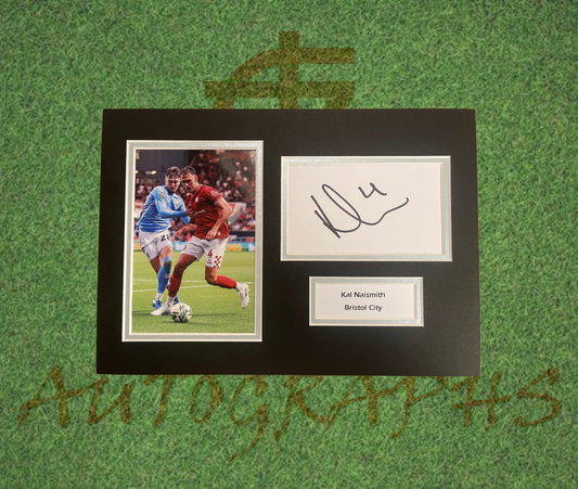 Kal Naismith Bristol City Signed Presentation Mount Display