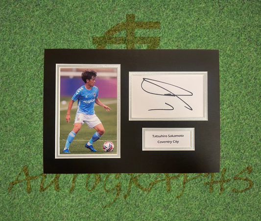 Tatsuhiro Sakamoto Coventry City Signed Presentation Mount Display