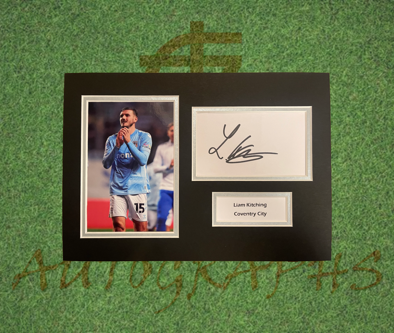 Liam Kitching Coventry City Signed Presentation Mount Display