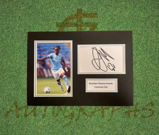 Brandon Thomas-Asante Coventry City Signed Presentation Mount Display