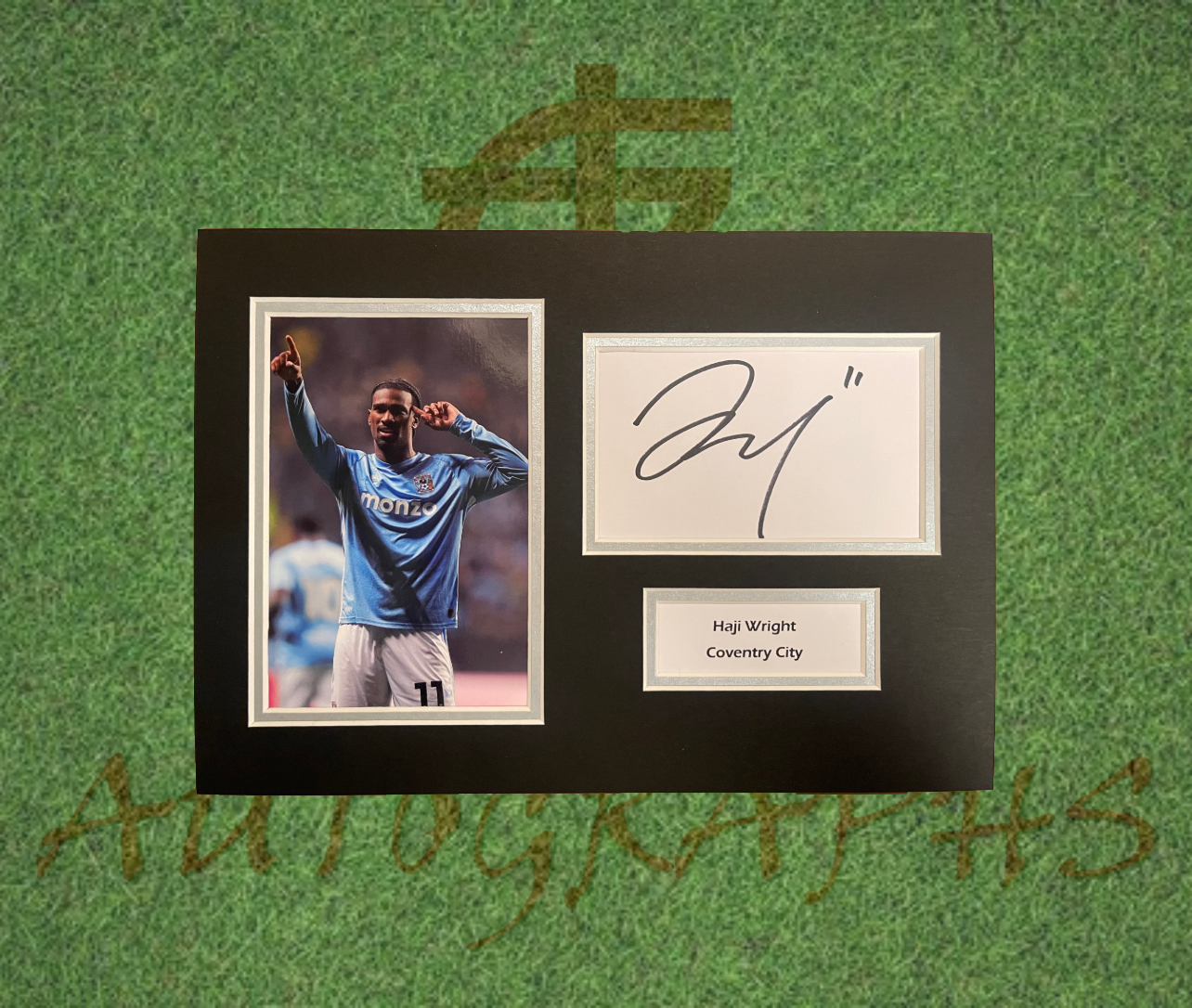 Haji Wright Coventry City Signed Presentation Mount Display