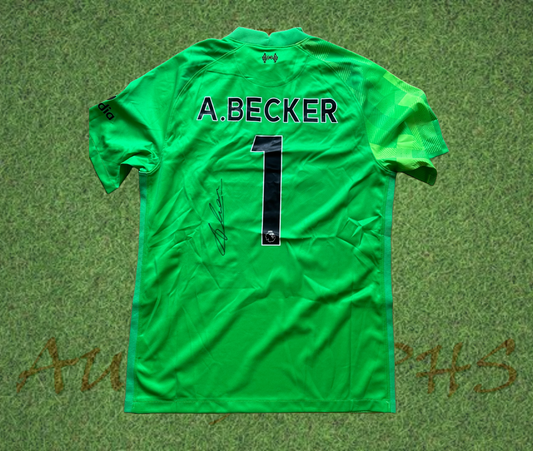 Alisson Becker Signed Liverpool 2019/20 Goalkeeper Shirt