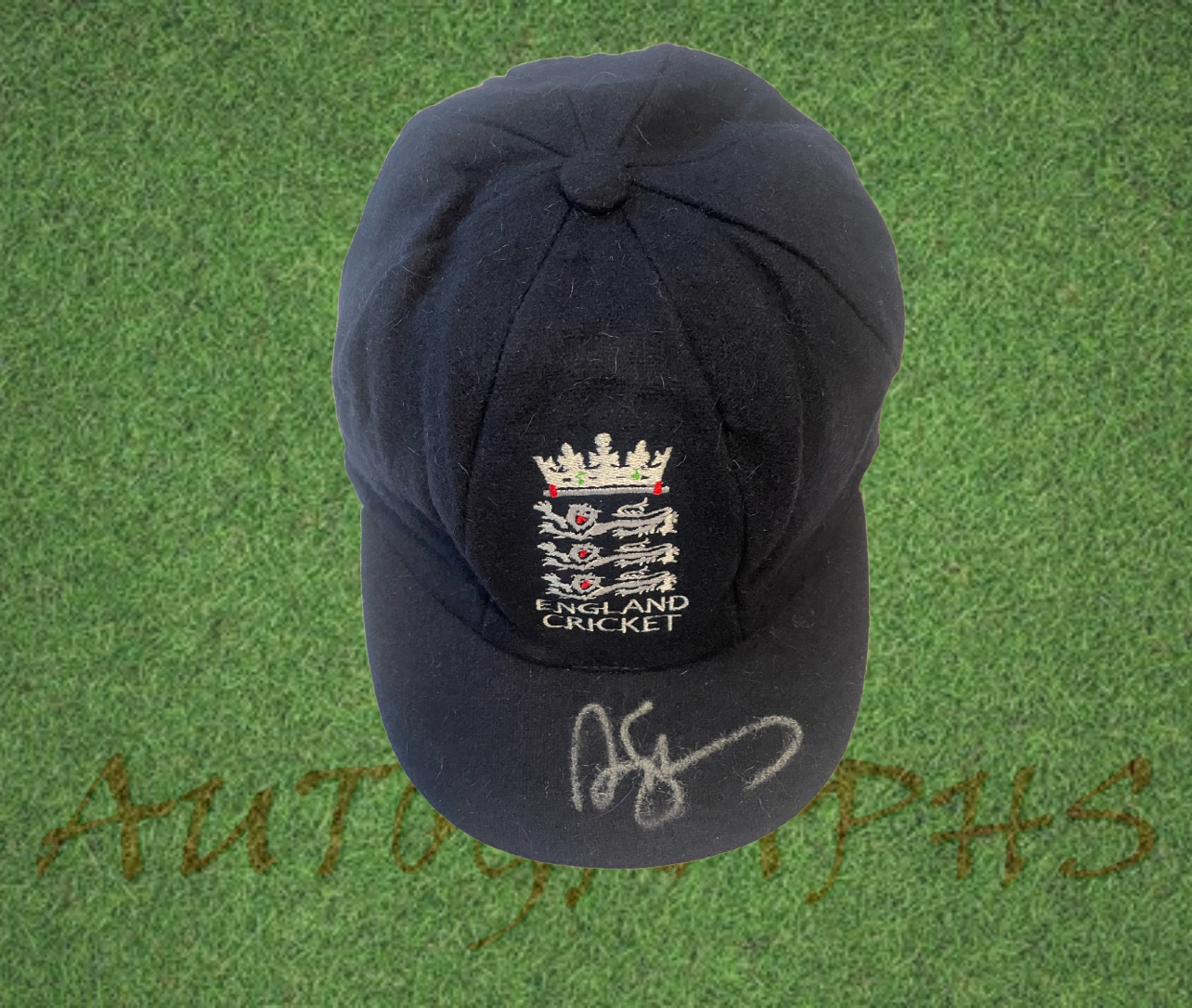 Sir Andrew Strauss signed England Cricket Test Cap