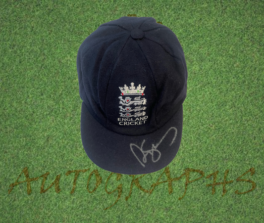 Sir Andrew Strauss signed England Cricket Test Cap