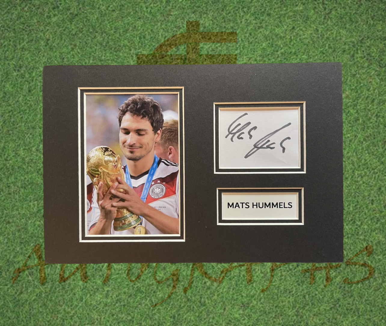 Mats Hummels Germany Signed Presentation Mount Display