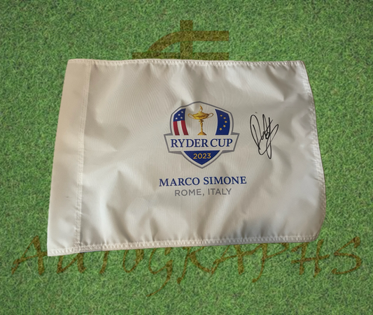 Francesco Molinari Signed 2023 Ryder Cup Flag